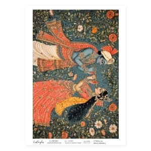 CrafTangles Decoupage Napkin / Tissue / Collage Paper - Radha Krishna 3