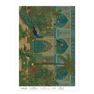 CrafTangles Decoupage Napkin / Tissue / Collage Paper - Peacocks 6