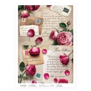 CrafTangles Decoupage Napkin / Tissue / Collage Paper - Love Scenes 1