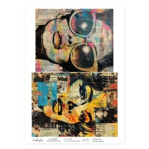 CrafTangles Decoupage Napkin / Tissue / Collage Paper - Pop Art Ladies 1