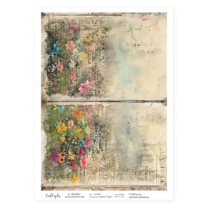 CrafTangles Decoupage Napkin / Tissue / Collage Paper - Vintage Flowers 22