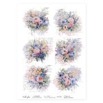 CrafTangles Decoupage Napkin / Tissue / Collage Paper - Spring Flowers 30