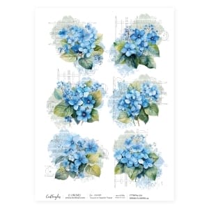 CrafTangles Decoupage Napkin / Tissue / Collage Paper - Spring Flowers 32