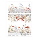 CrafTangles Decoupage Napkin / Tissue / Collage Paper - Winter Flowers 3