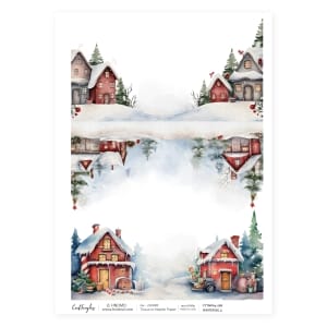 CrafTangles Decoupage Napkin / Tissue / Collage Paper - Winter Background 4