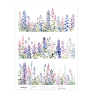 CrafTangles Decoupage Napkin / Tissue / Collage Paper - Wildflowers 12