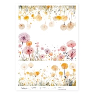 CrafTangles Decoupage Napkin / Tissue / Collage Paper - Wildflowers 13