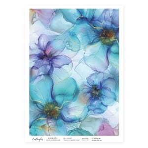 CrafTangles Decoupage Napkin / Tissue / Collage Paper - Floral Pattern 10