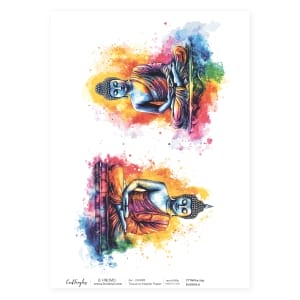 CrafTangles Decoupage Napkin / Tissue / Collage Paper - Buddha 8