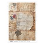 CrafTangles Decoupage Napkin / Tissue / Collage Paper - Old Letters 2