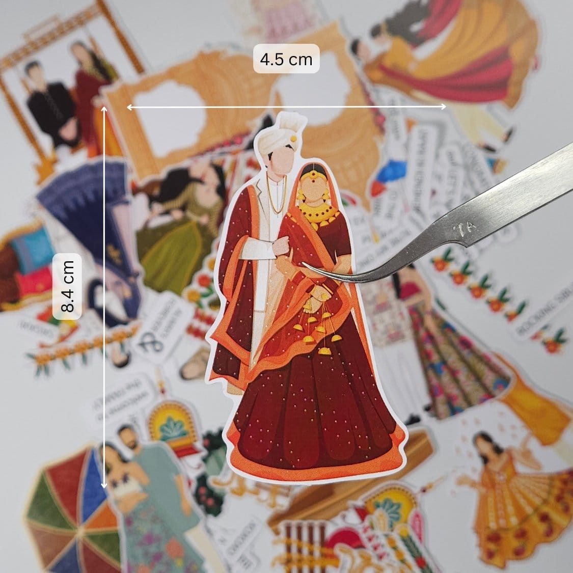 CrafTangles DieCuts / Ephemera Pack - Indian Wedding 2 (60 pcs) CTDCP 25 CrafTangles Die cuts ephemera Indian Wedding 2 1 CrafTangles DieCuts / Ephemera Pack - Indian Wedding 2 (60 pcs) - Image 2