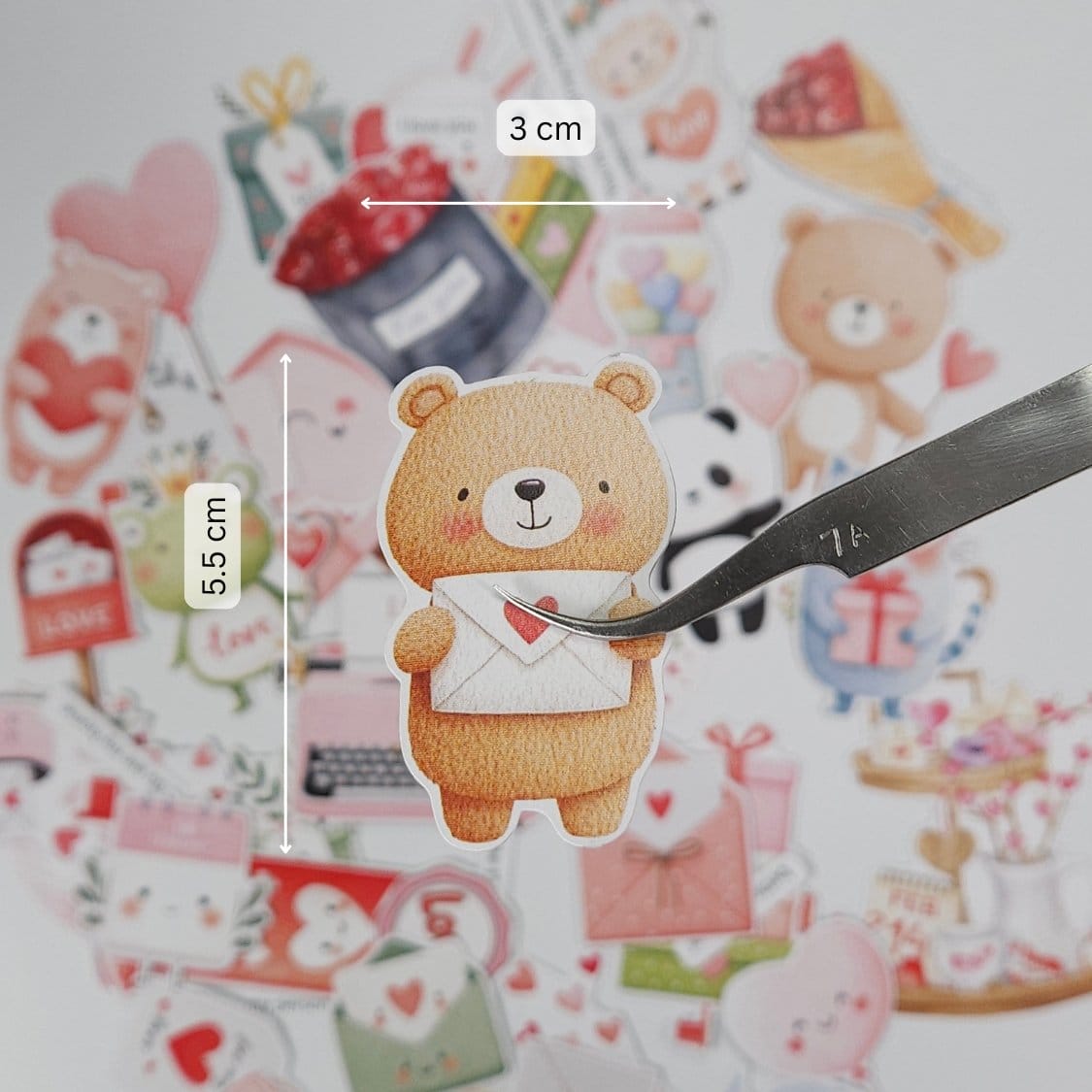 CrafTangles DieCuts / Ephemera Pack - Love is in the Air 1 (55 pcs) - Image 2