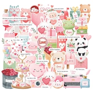 CrafTangles DieCuts / Ephemera Pack - Love is in the Air 1 (55 pcs)