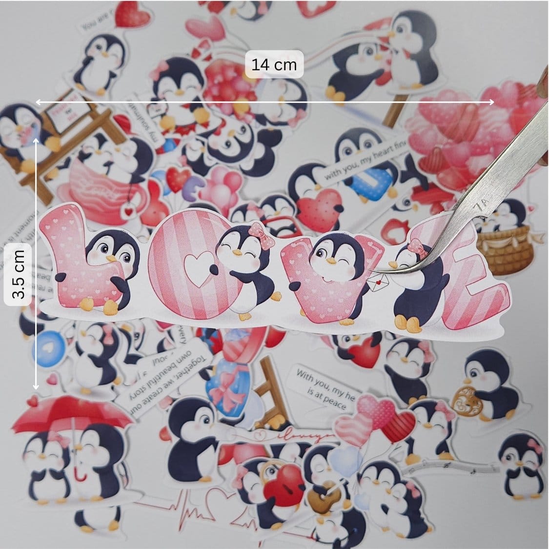 CrafTangles DieCuts / Ephemera Pack - Love is in the Air 2 (65 pcs) - Image 2