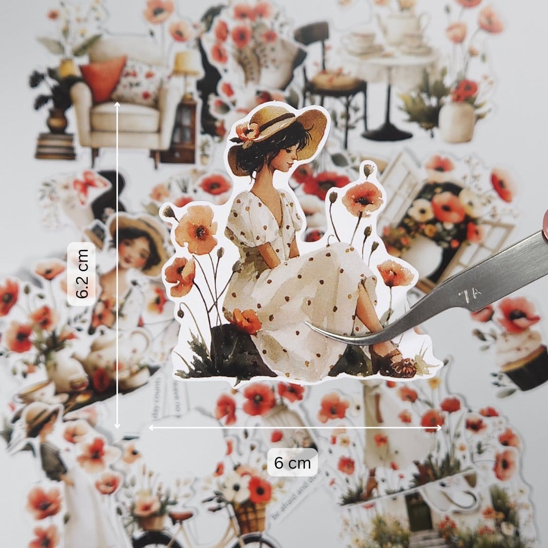 CrafTangles DieCuts / Ephemera Pack - Summer Girls 4 (52 pcs) CTDCP 32 CrafTangles Die cuts ephemera Summer Girls 4 1 CrafTangles DieCuts / Ephemera Pack - Summer Girls 4 (52 pcs) - Image 2