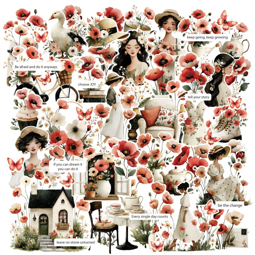 CrafTangles DieCuts / Ephemera Pack - Summer Girls 4 (52 pcs) CTDCP 32 CrafTangles Die cuts ephemera Summer Girls 4 CrafTangles DieCuts / Ephemera Pack - Summer Girls 4 (52 pcs)