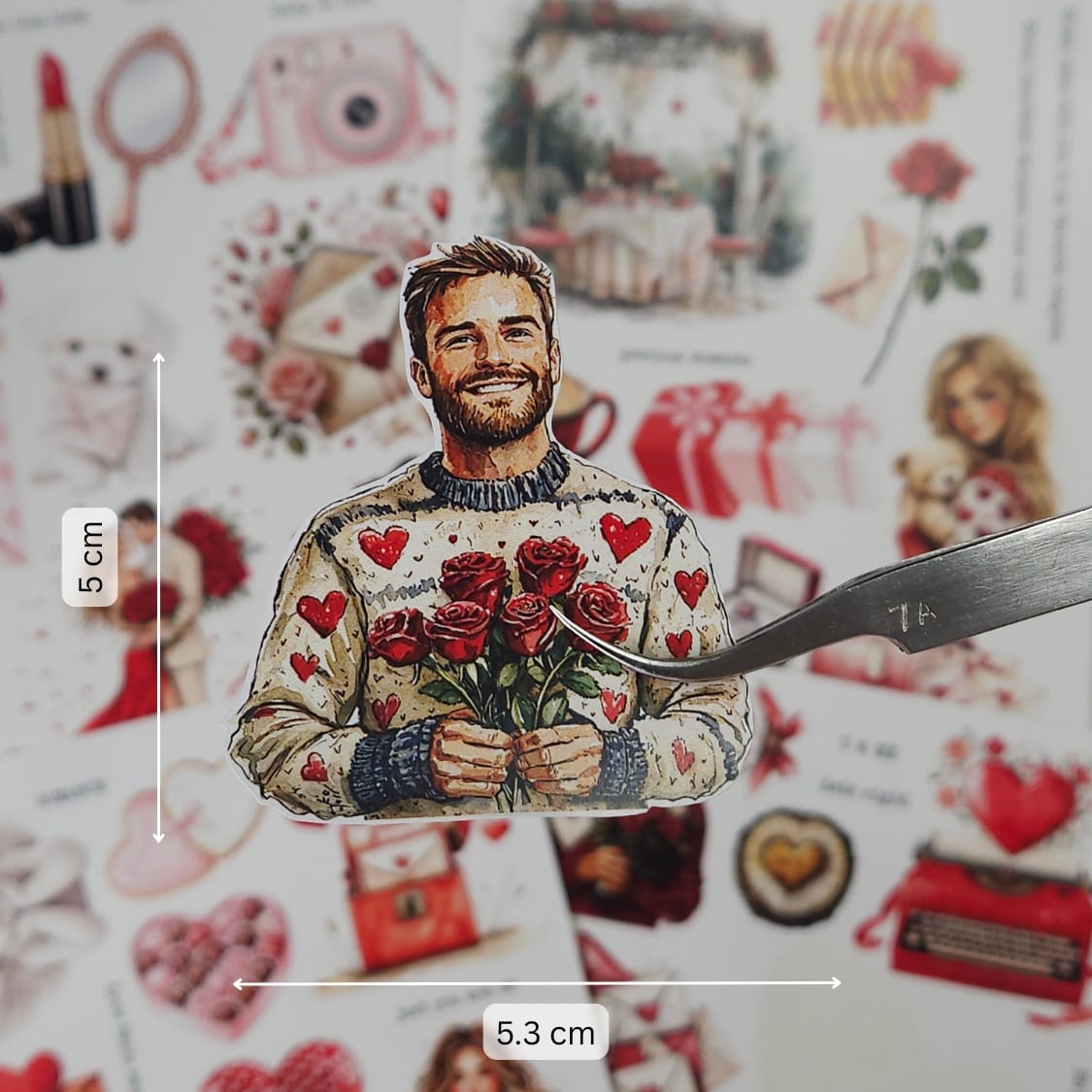 CrafTangles Precut Journal Stickers - Love Letters 2 (Pack of 58 stickers) CTPCS 78 Love Letters 2 CrafTangles Precut Journal Stickers 3 CrafTangles Precut Journal Stickers - Love Letters 2 (Pack of 58 stickers) - Image 2