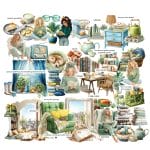 CrafTangles Precut Journal Stickers - My Life 1 (Pack of 53 stickers)