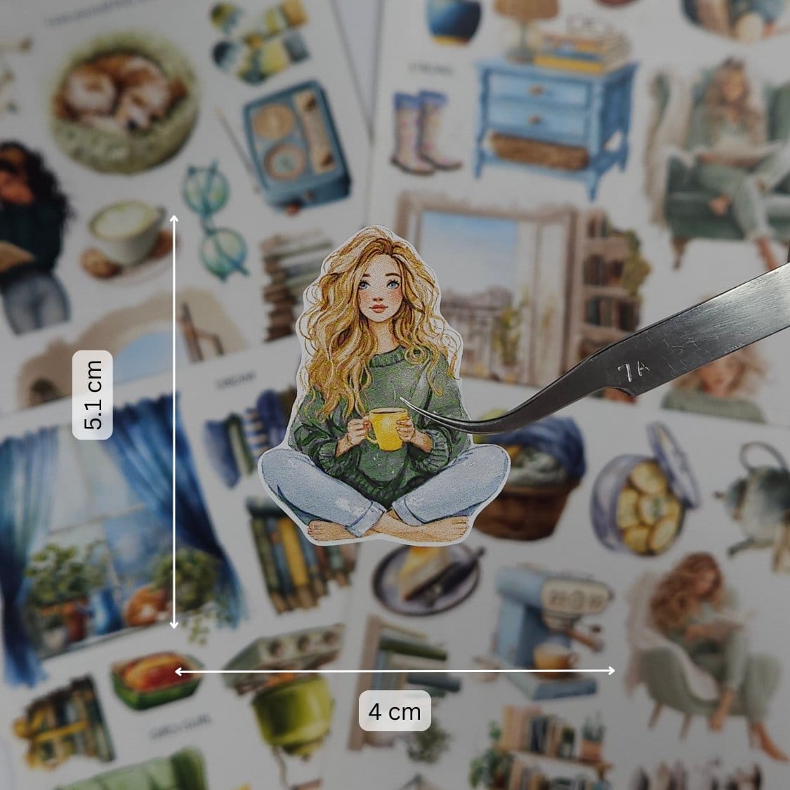 CrafTangles Precut Journal Stickers - My Life 1 (Pack of 53 stickers) - Image 2