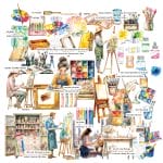 CrafTangles Precut Journal Stickers - My Life 3 (Pack of 76 stickers)