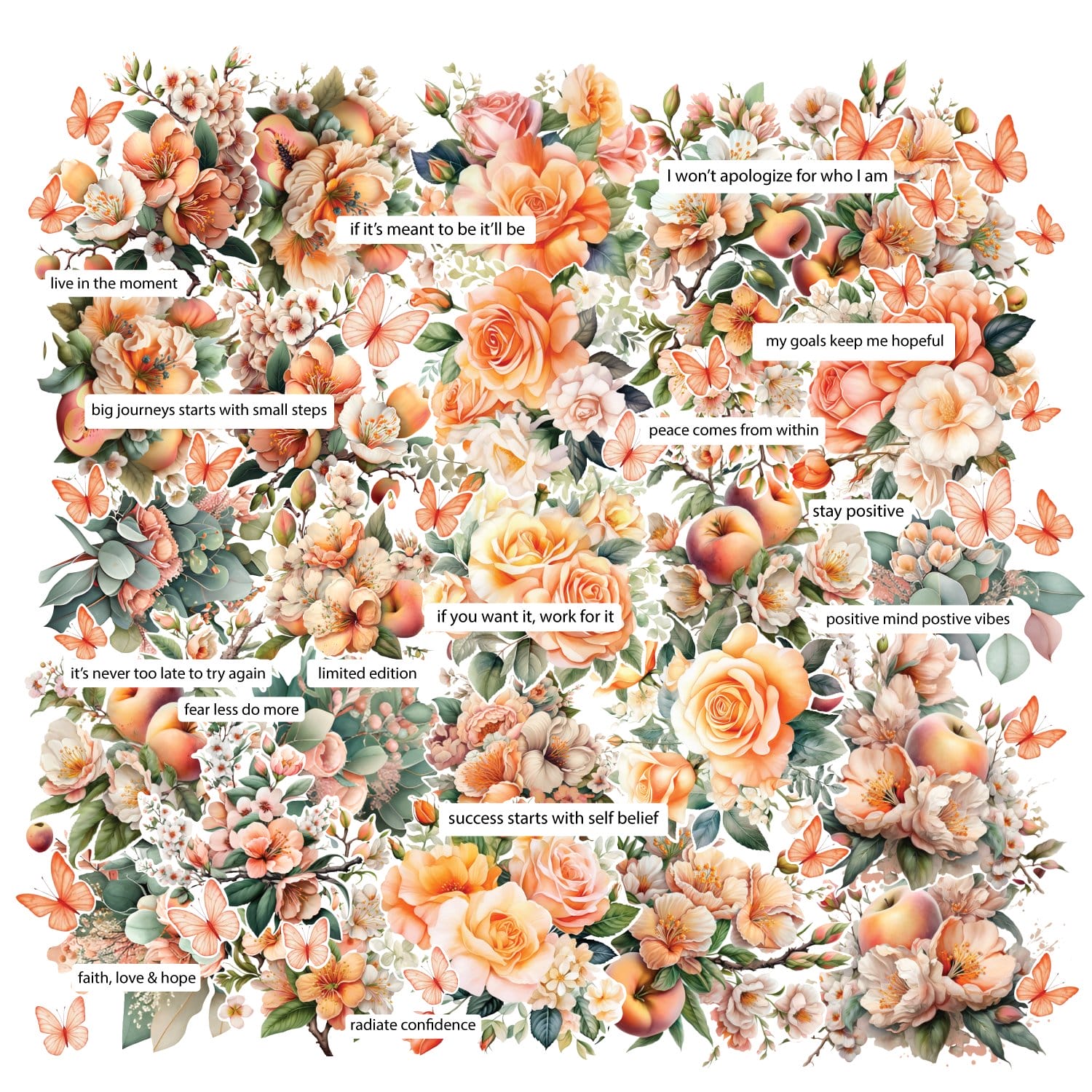 CrafTangles Precut Journal Stickers - Spring Flowers 15 (Pack of 64 stickers) CTPCS 91 Spring Flowers 13 CrafTangles Precut Journal Stickers 1 CrafTangles Precut Journal Stickers - Spring Flowers 15 (Pack of 64 stickers)