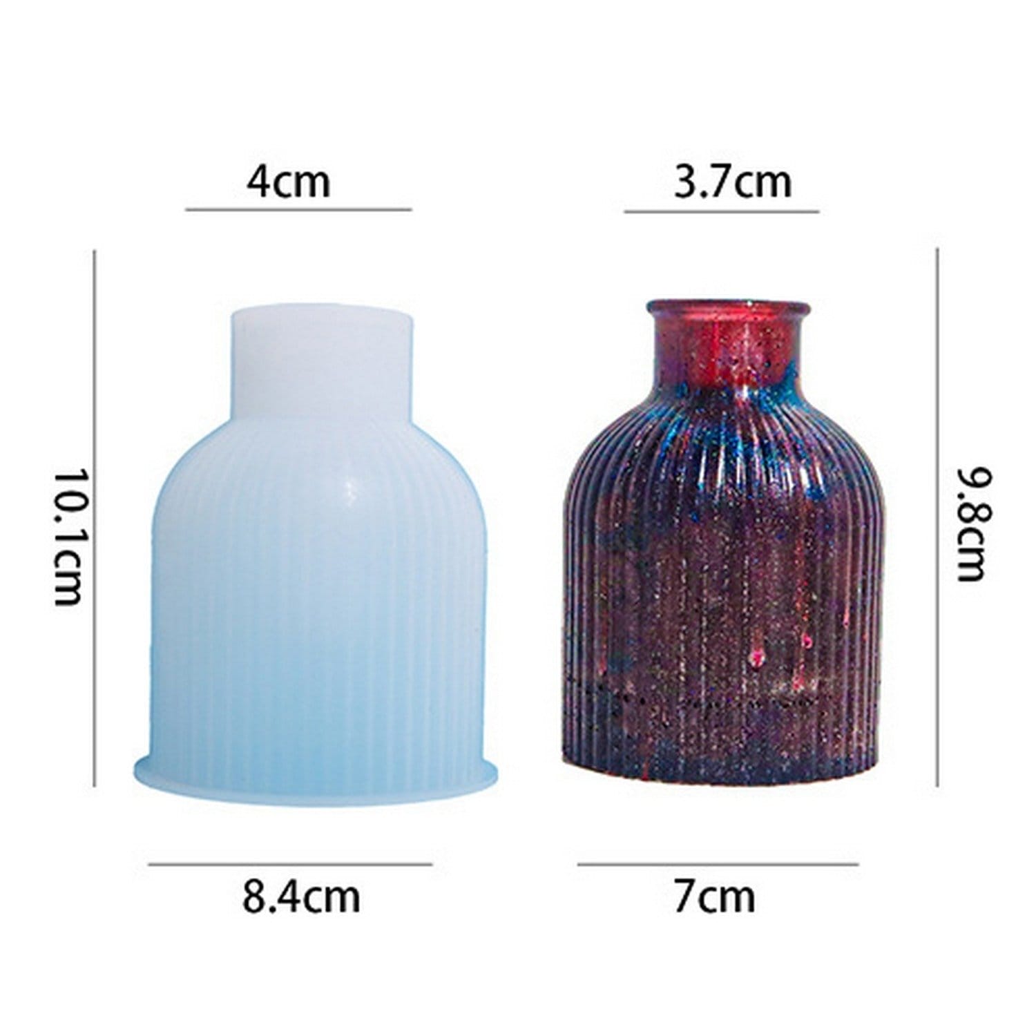 Small Vase Silicone Mould (JSM92) JSM92 silicone vase mould 1 Small Vase Silicone Mould (JSM92) - Image 2