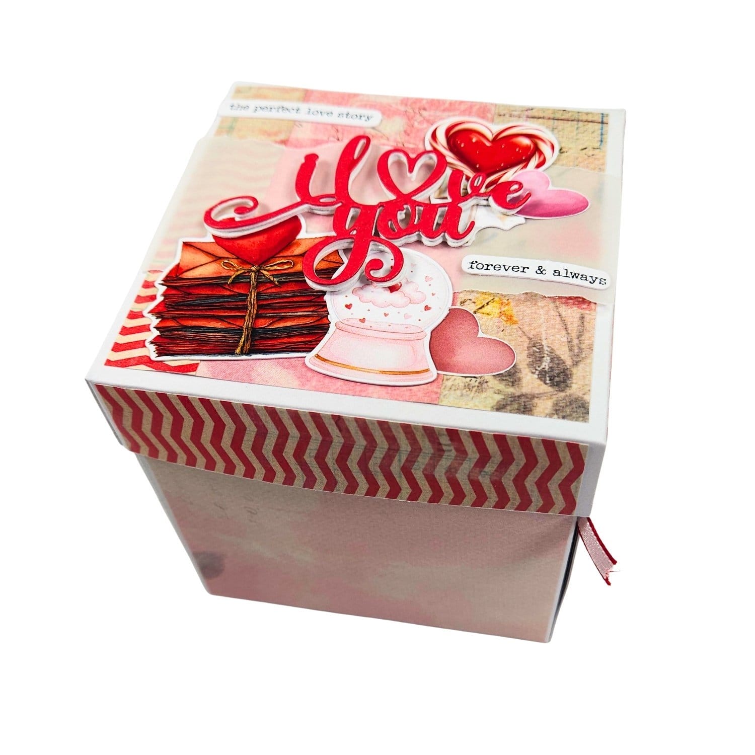 CrafTangles paper Explosion Box (with Flaps) Base - 350 gsm - Plain White craftangles explosion box base with side flaps project 2 CrafTangles paper Explosion Box (with Flaps) Base - 350 gsm - Plain White - Image 6