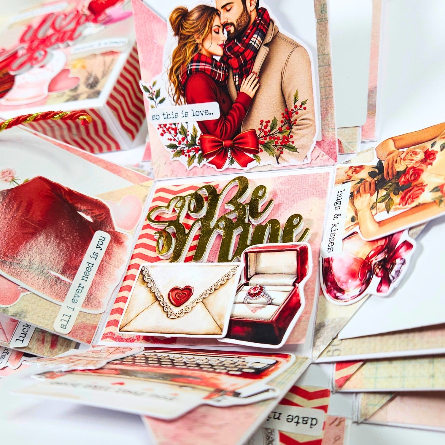 CrafTangles paper Explosion Box (with Flaps) Base - 350 gsm - Plain White craftangles explosion box base with side flaps project 4 CrafTangles paper Explosion Box (with Flaps) Base - 350 gsm - Plain White - Image 4