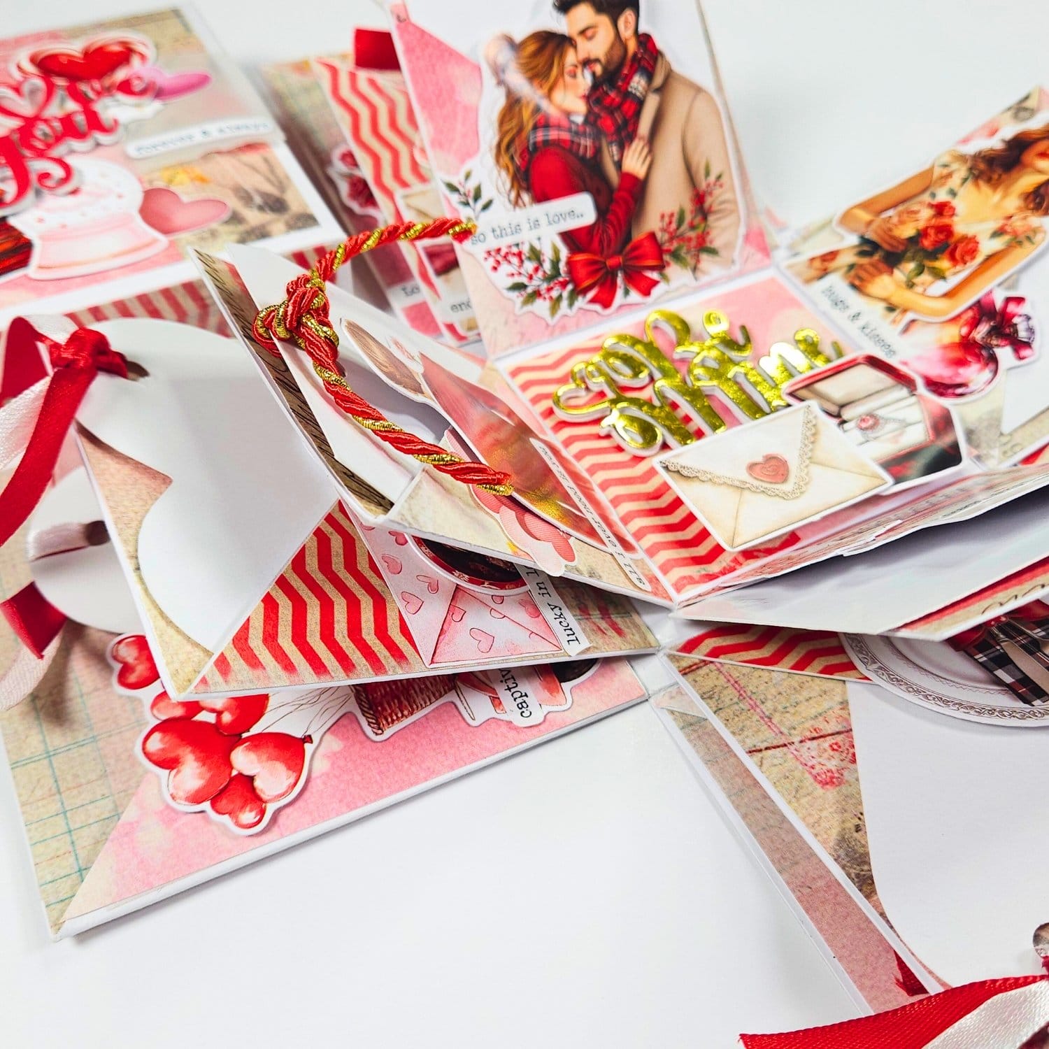 CrafTangles paper Explosion Box (with Flaps) Base - 350 gsm - Plain White craftangles explosion box base with side flaps project 5 CrafTangles paper Explosion Box (with Flaps) Base - 350 gsm - Plain White - Image 3