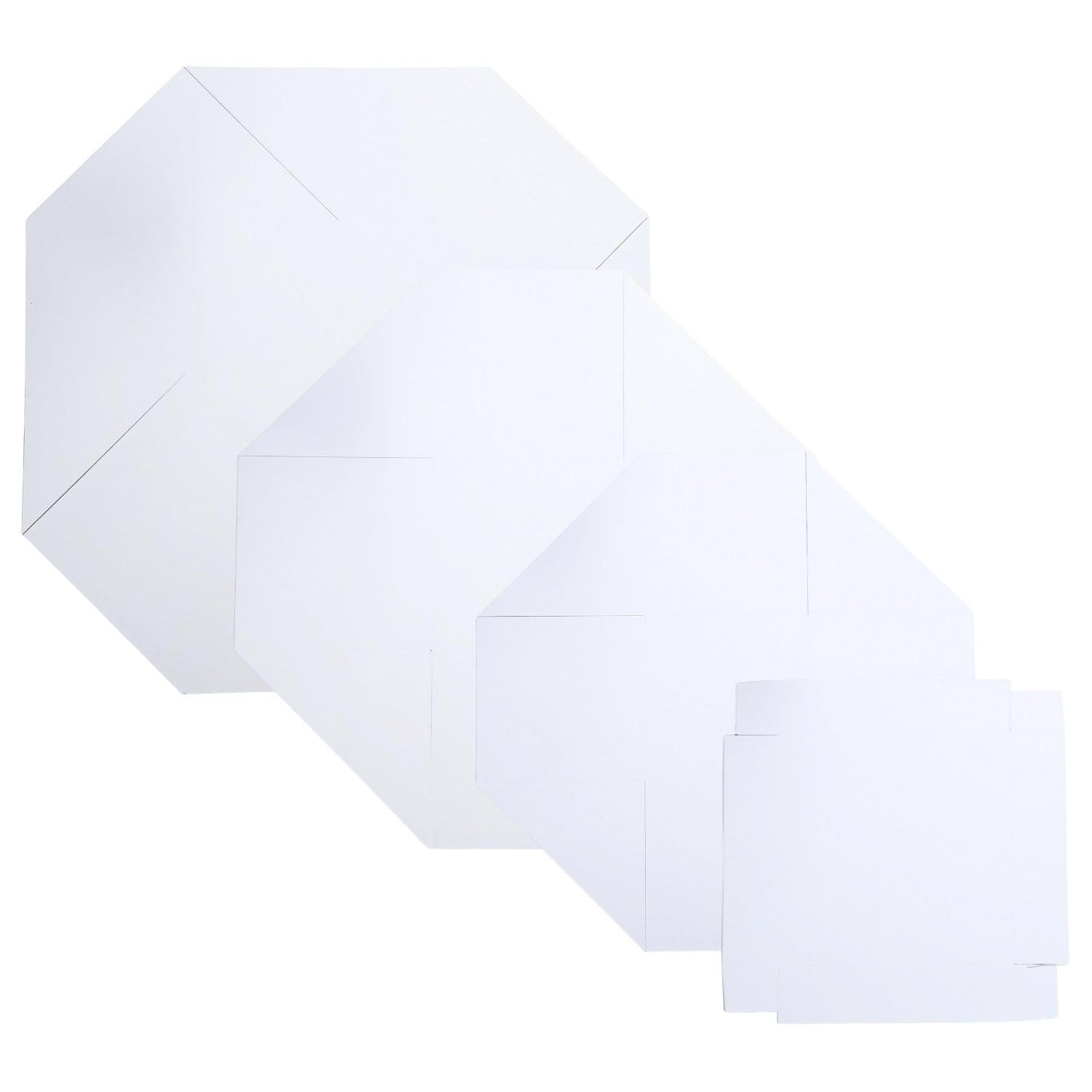 CrafTangles paper Explosion Box (with Flaps) Base - 350 gsm - Plain White craftangles explosion box base with side flaps CrafTangles paper Explosion Box (with Flaps) Base - 350 gsm - Plain White