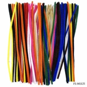 Multi coloured Pipe Cleaner for Flowermaking and Bouquet (100 pcs)