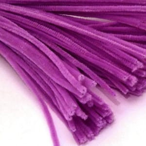 Violet Pipe Cleaner for Flowermaking and Bouquet (100 pcs)