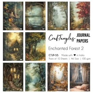 CTJP 55 Enchanted Forest 2 Craftangles journal paper