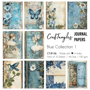 CTJP 56 Blue Collection 1 Craftangles journal paper