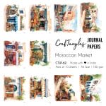 CrafTangles Journal Papers (A6 pack of 10 sheets) - Moroccan Market