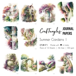 CTJP 71 Summer Gardens 1 Craftangles journal paper