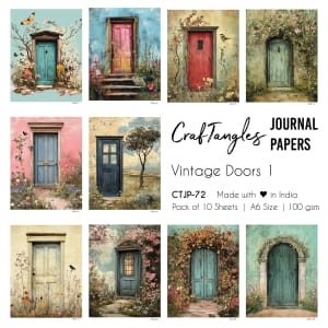 CTJP 72 Vintage Doors 1 Craftangles journal paper