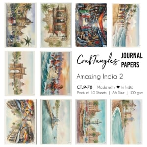 CTJP 78 Amazing India 2 Craftangles journal paper