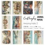 CrafTangles Journal Papers (A6 pack of 10 sheets) - Amazing India 2