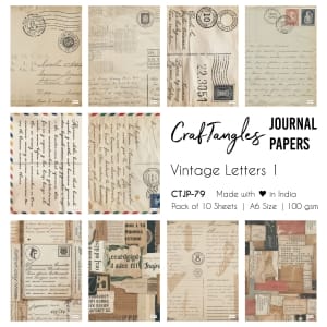 CTJP 79 Vintage Letters 1 Craftangles journal paper