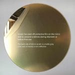 Gold Acrylic Circle (4.75 inch diameter) - Single piece