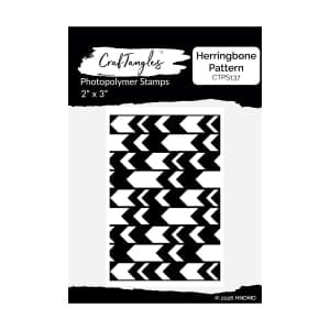 CrafTangles Photopolymer Stamps - Herringbone Pattern