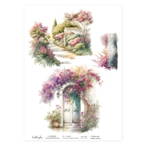 CrafTangles Decoupage Napkin / Tissue / Collage Paper - Spring Time 12