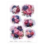 CrafTangles Decoupage Napkin / Tissue / Collage Paper - Spring Flowers 35