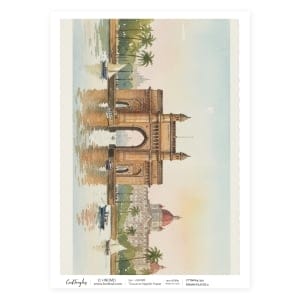 314 Indian Places 2 CrafTangles Tissue napkin paper