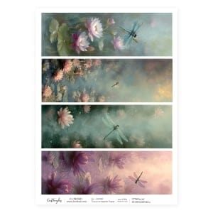 317 Spring Dragonflies 3 CrafTangles Tissue napkin paper