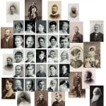 CrafTangles DieCuts / Ephemera Pack - Vintage People 1