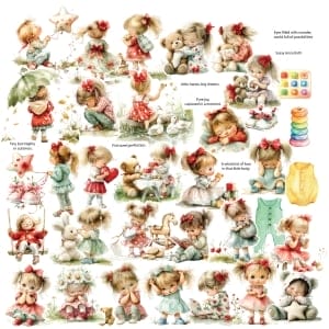 CrafTangles DieCuts / Ephemera Pack - My Girl