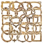 CrafTangles DieCuts / Ephemera Pack - Vintage Frames 1