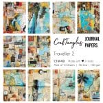 CrafTangles Journal Papers (A6 pack of 10 sheets) - Traveller 2